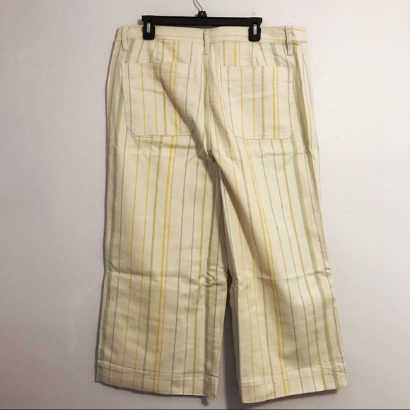 Madewell Emmett Crop Wide Leg Pants Honeysuckle - Picture 6 of 7